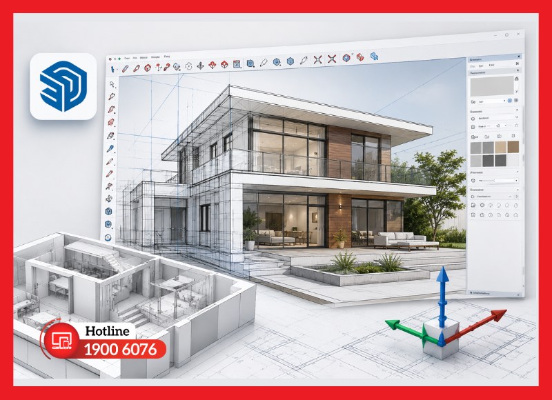 Thiết kế mô hình 3D trực quan và linh hoạt
