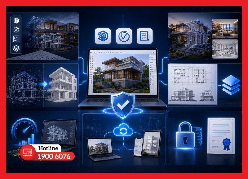 Giá trị thực tế khi sử dụng SketchUp Studio bản quyền