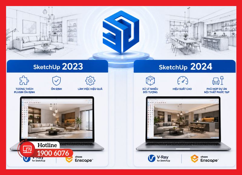 SketchUp phù hợp cho thiết kế nội thất