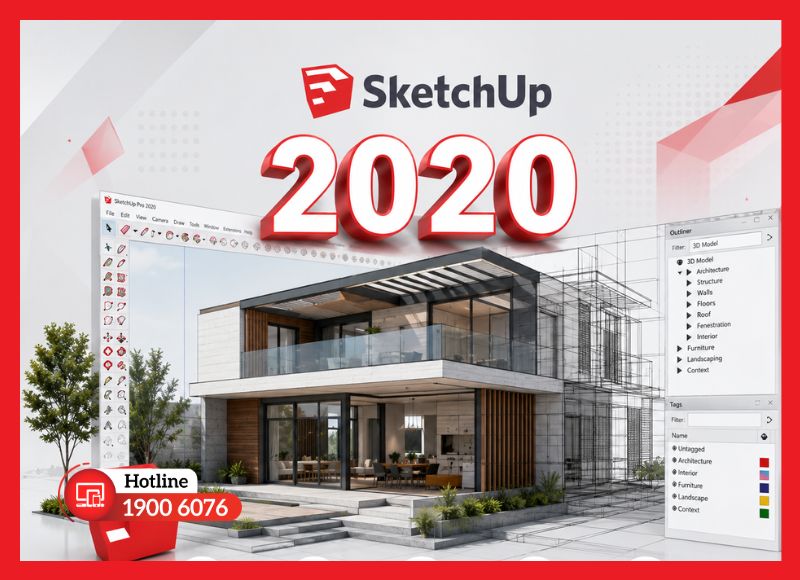 SketchUp 2020 nâng cấp quản lý mô hình