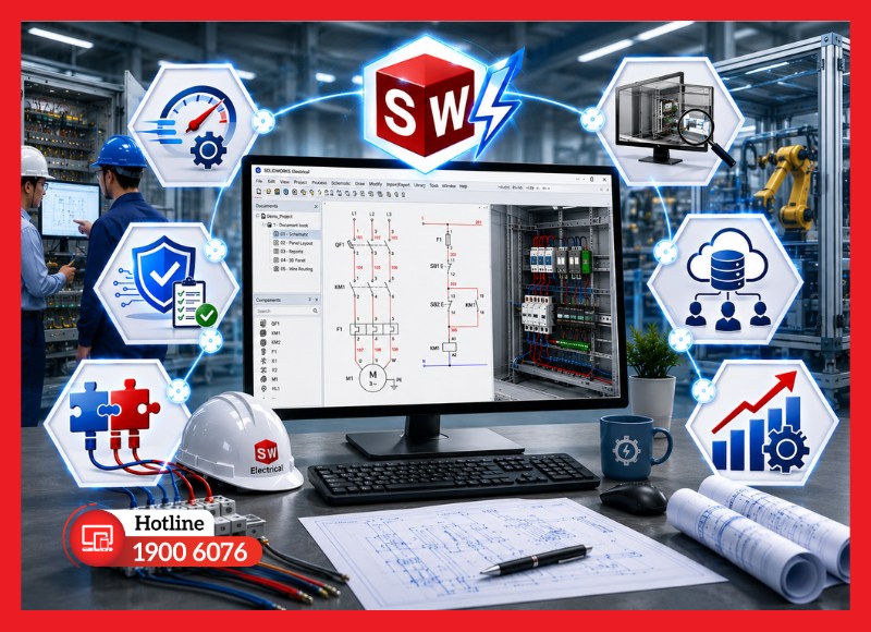 Lý do kỹ sư điện và doanh nghiệp tự động hóa ưu tiên lựa chọn SOLIDWORKS Electrical
