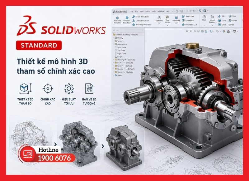 Thiết kế mô hình 3D tham số chính xác cao