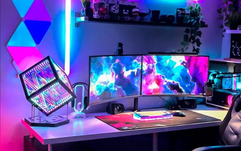 Góc PC đẹp theo phong cách RGB Trendy