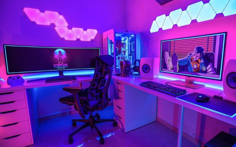 Góc PC đẹp theo phong cách RGB Trendy