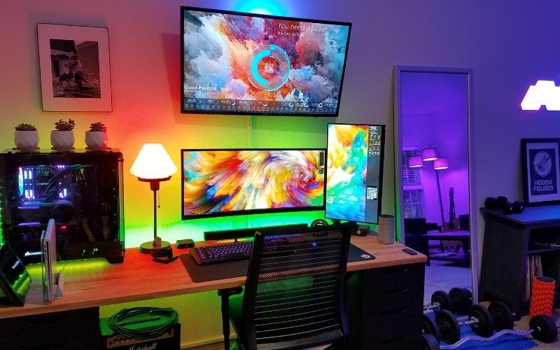 Setup góc PC theo phong cách LED RGB