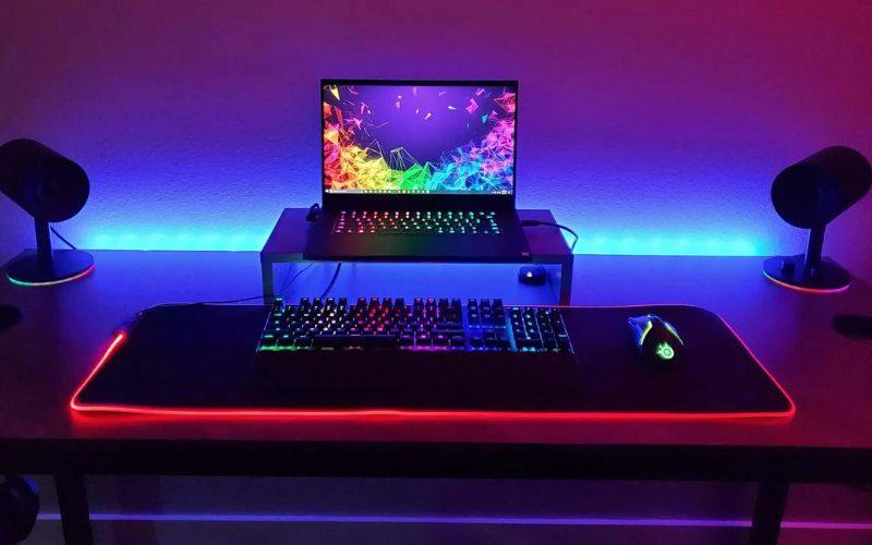 Góc setup gaming laptop