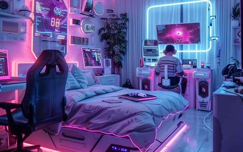 Mẹo setup phòng ngủ gaming tiện nghi và đẹp mắt