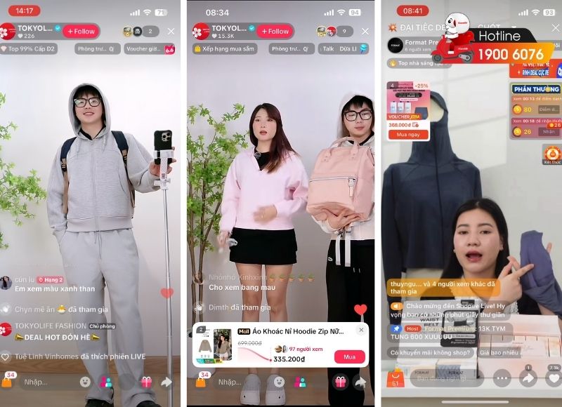 Phòng livestream đẹp giúp tăng tương tác với khách hàng