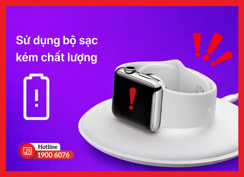 Nguyên nhân nguồn Apple Watch bị hỏng