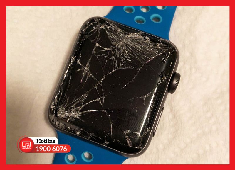 Màn hình Apple Watch bị nứt kính