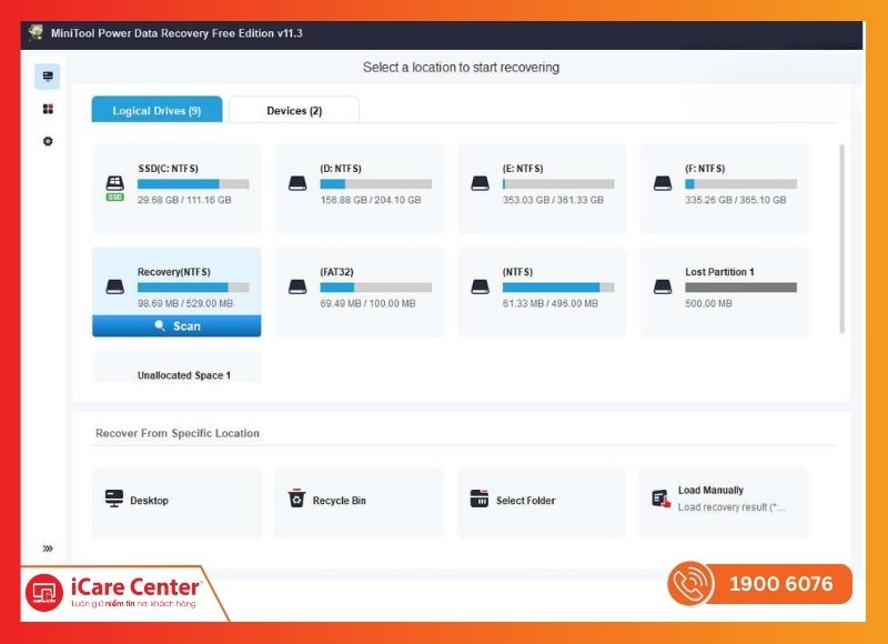 khôi phục dữ liệu camera bị xóa-iCareCenter #4