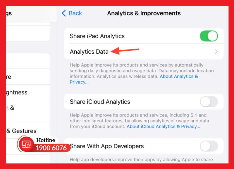 Xem dung lượng pin qua dữ liệu Analytics trên iOS