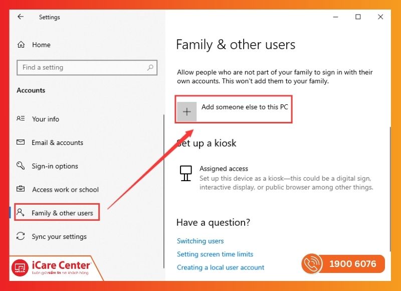 Tạo user mới để xóa file