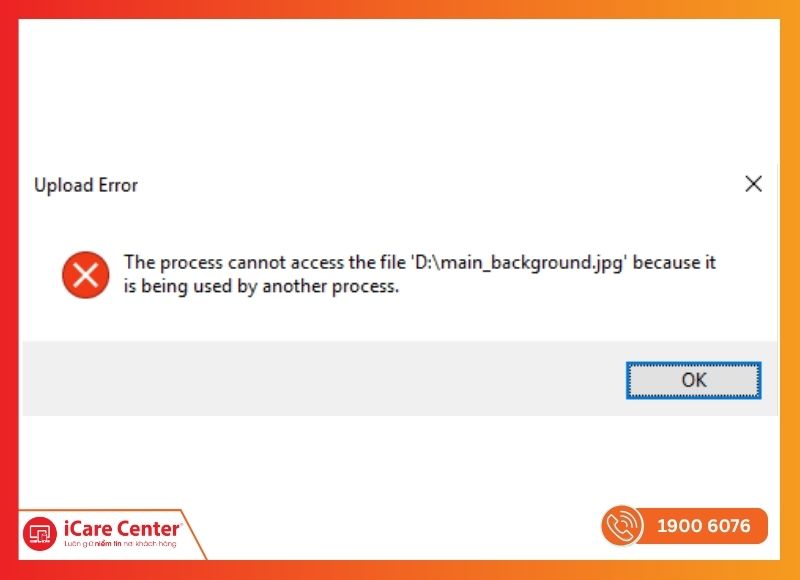 File bị khóa bởi tiến trình Windows