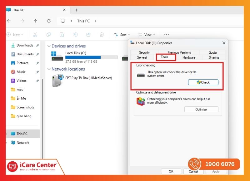 Scan drive sửa lỗi ổ đĩa