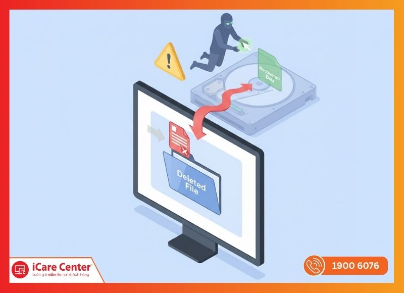 Nguy cơ khôi phục dữ liệu từ file xóa thông thường