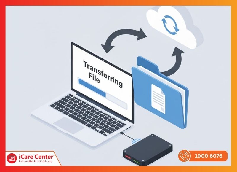 Di chuyển file lớn sang ổ cứng ngoài hoặc lưu trữ đám mây