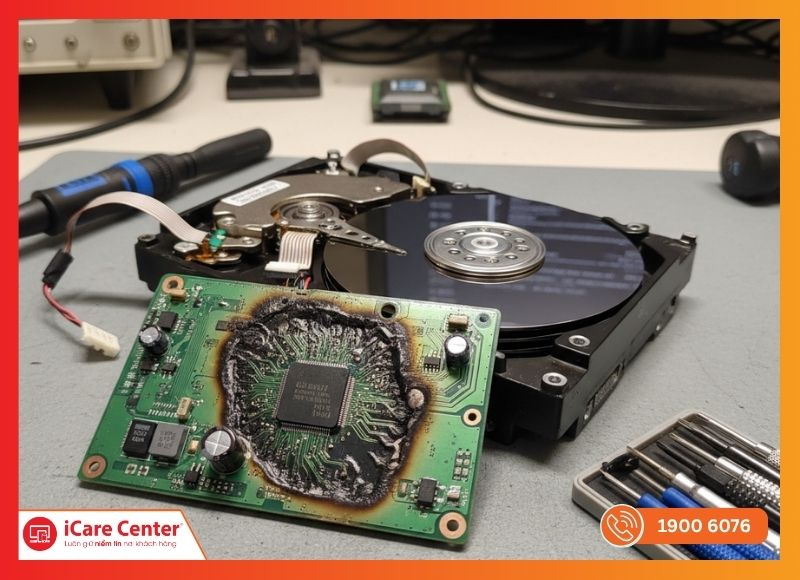 hỏng board mạch là thời điểm cần cứu dữ liệu HDD