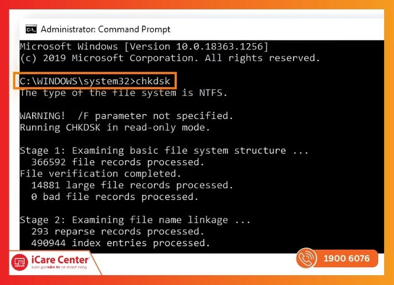 cứu dữ liệu HDD bằng Command Prompt (CMD)