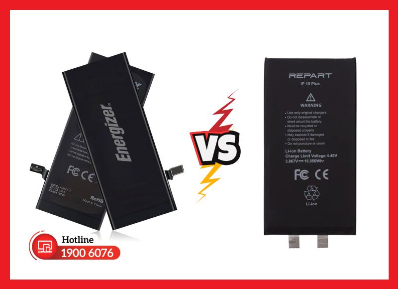 So sánh pin Energizer và pin zin Apple chính hãng