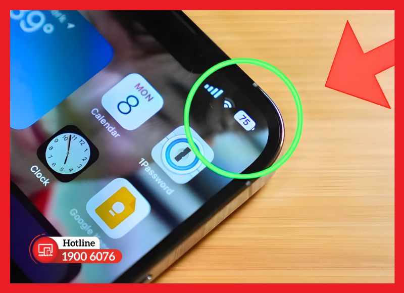 Pin Pisen vẫn hiển thị phần trăm pin trên iPhone