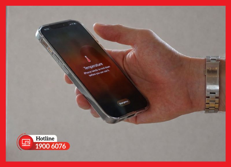 Máy iPhone bị tăng nhiệt độ bất thường dù đang dùng tác vụ nhẹ