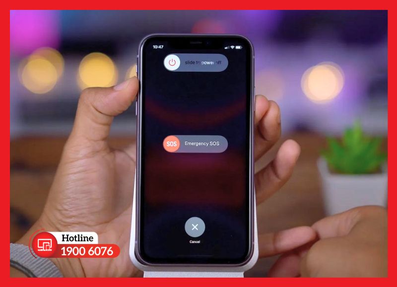 Khởi động lại iPhone để kiểm tra lỗi sau va đập