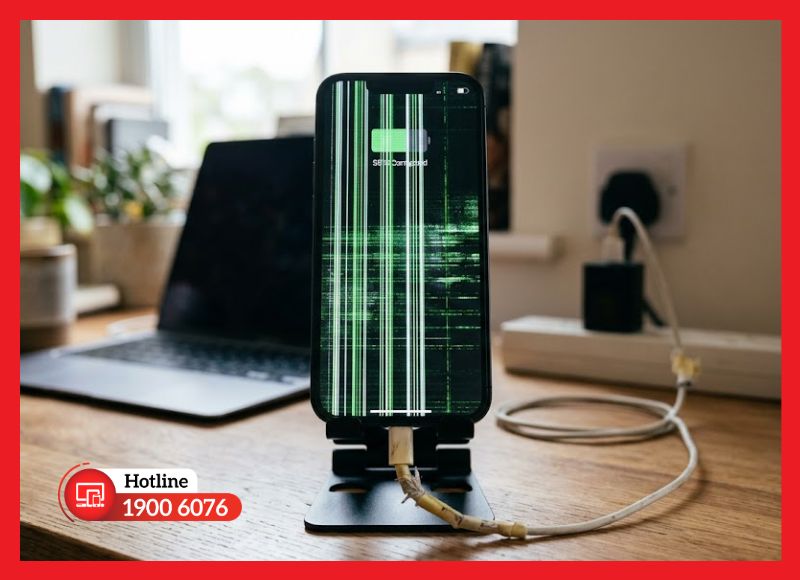 Phụ kiện sạc kém chất lượng dễ gây lỗi màn hình