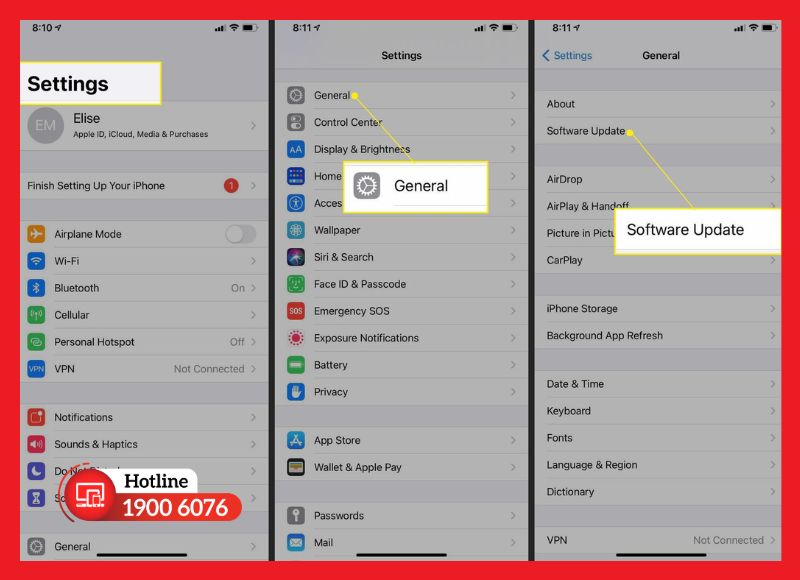Cập nhật iOS mới để sửa lỗi hiển thị trên iPhone
