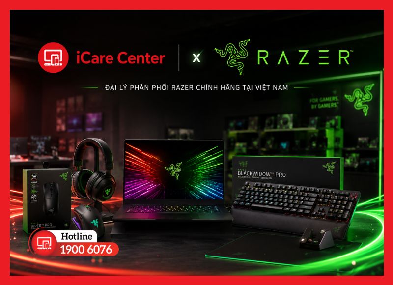 Razer chính hãng được phân phối tại iCare Center