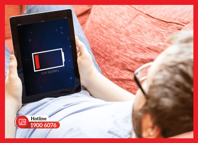 Tình trạng iPad tụt pin nhanh trong quá trình sử dụng