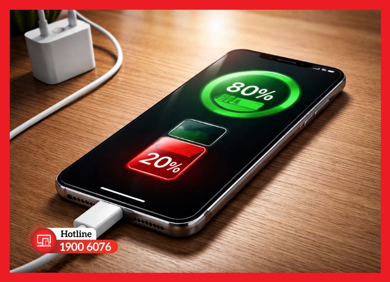 Duy trì mức pin 20 - 80% giúp kéo dài tuổi thọ pin