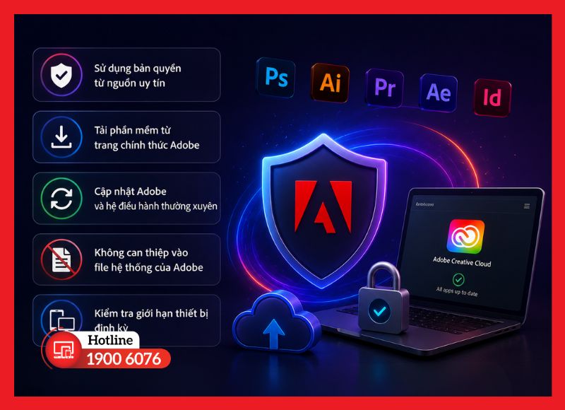 Những thói quen giúp tránh Adobe quét bản quyền và cảnh báo tái xuất hiện