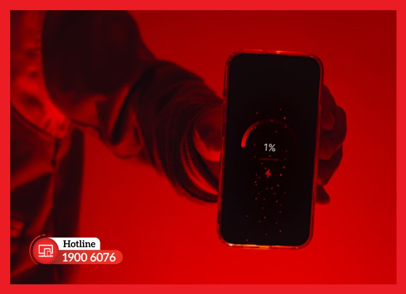 Dấu hiệu pin xuống cấp: tụt pin nhanh và máy nóng bất thường