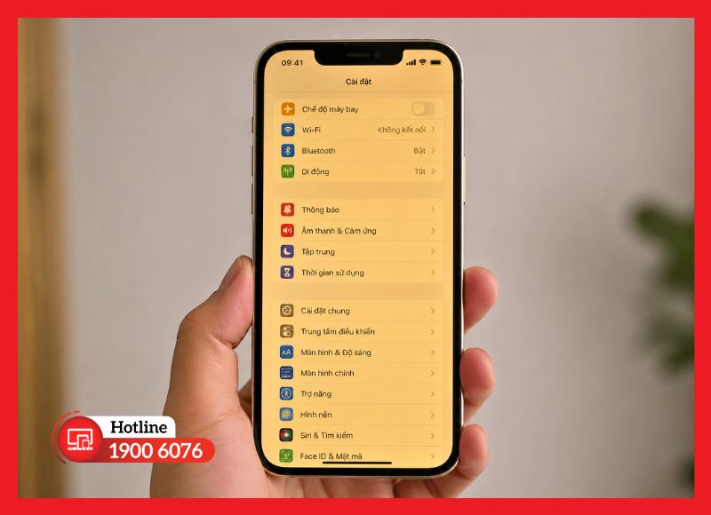 Màn hình iPhone bị ám vàng khiến màu hiển thị ngả ấm, kém trung tính