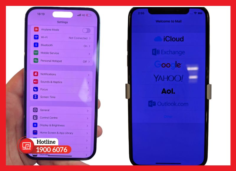 Màn hình iPhone ám xanh và các lỗi lệch màu khác