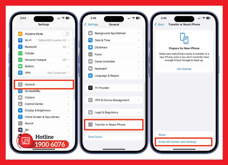 Khôi phục cài đặt gốc giúp xử lý lỗi sọc màn hình do phần mềm