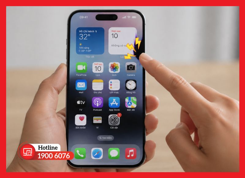 Cách xử lý tạm thời lỗi chảy mực màn hình iPhone