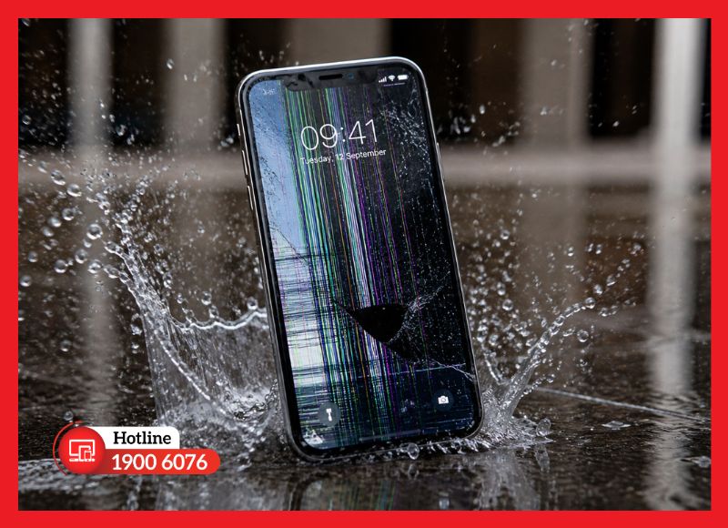 Va đập hoặc vào nước gây lỗi màn hình iPhone