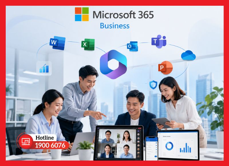 Microsoft 365 Business đáp ứng nhu cầu của doanh nghiệp hiện đại