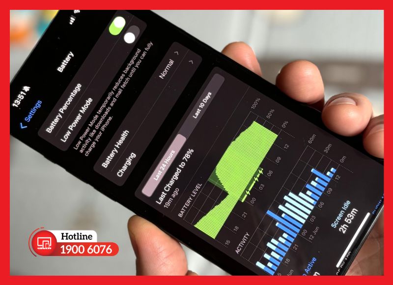 Kiểm tra pin iPhone sau khi thay để đảm bảo chất lượng