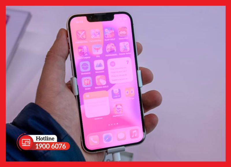 Màn hình iPhone bị ám màu, sai lệch hiển thị