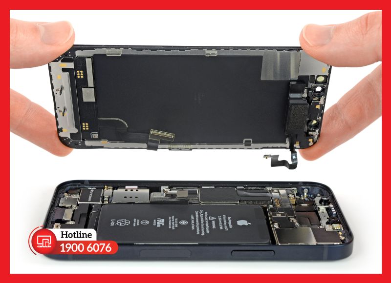 Màn hình hỏng kéo dài dễ ảnh hưởng linh kiện bên trong