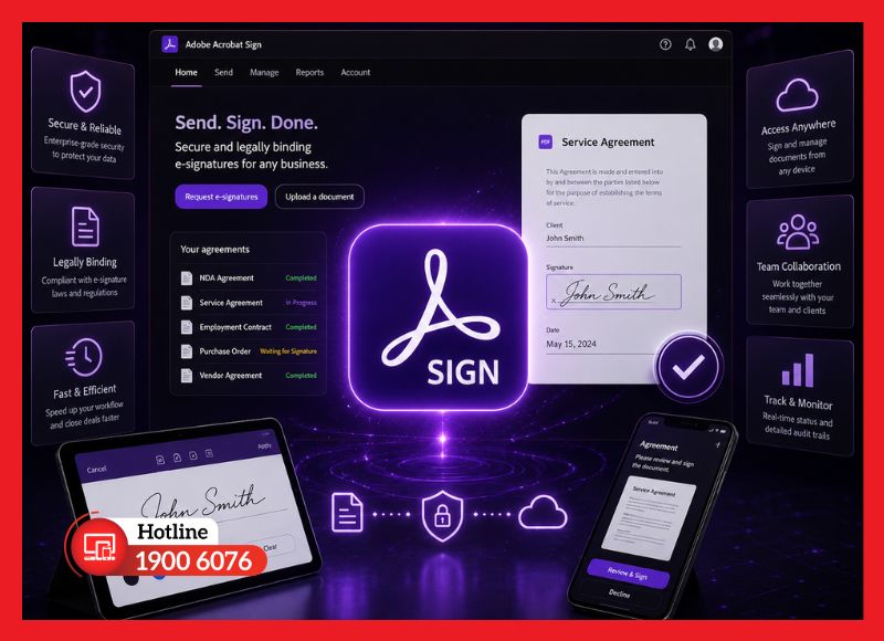 Adobe Acrobat Sign - giải pháp ký tài liệu điện tử an toàn, hợp lệ