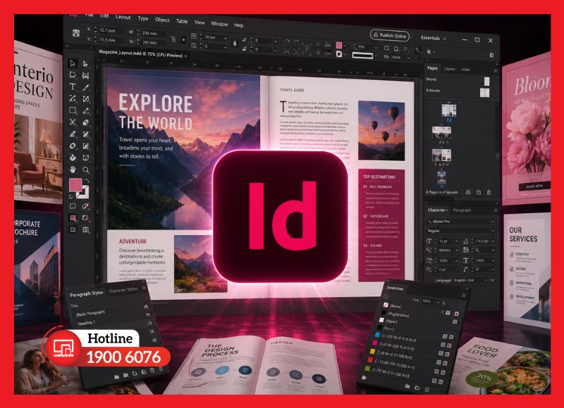 Adobe InDesign - công cụ dàn trang và thiết kế ấn phẩm in ấn