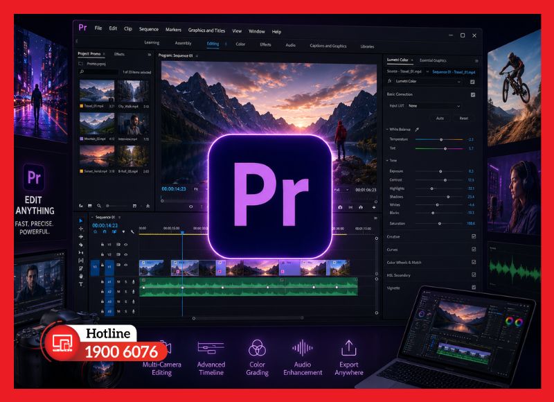 Adobe Premiere Pro - biên tập video chuyên nghiệp cho mọi nền tảng