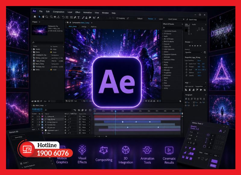 Adobe After Effects - tạo hiệu ứng chuyển động và VFX chuyên nghiệp