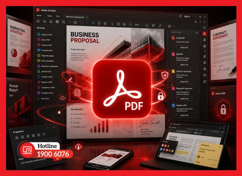 Adobe Acrobat - quản lý và bảo mật tài liệu PDF toàn diện