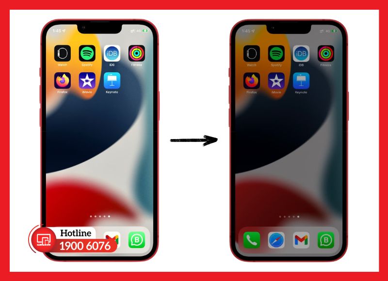 Màn hình tự giảm độ sáng khi pin không còn tối ưu