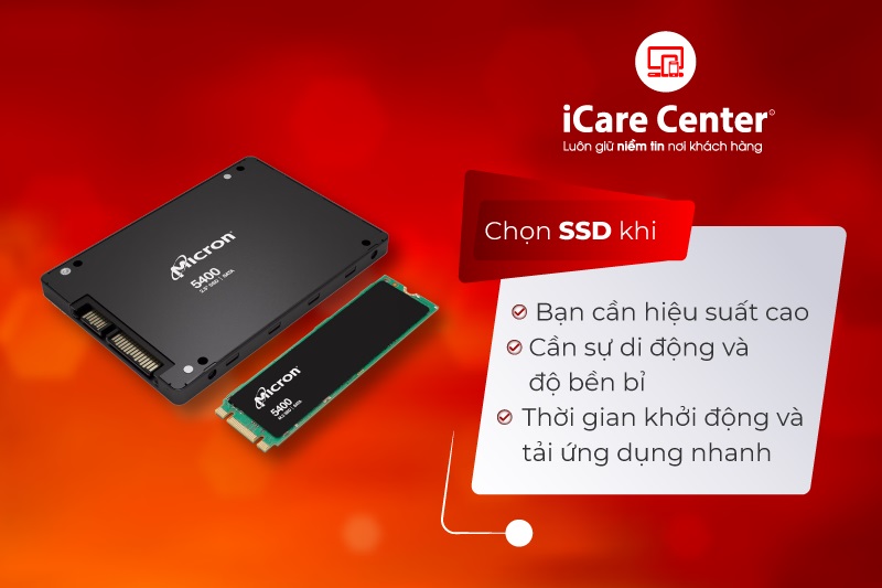 so sánh ssd và hdd